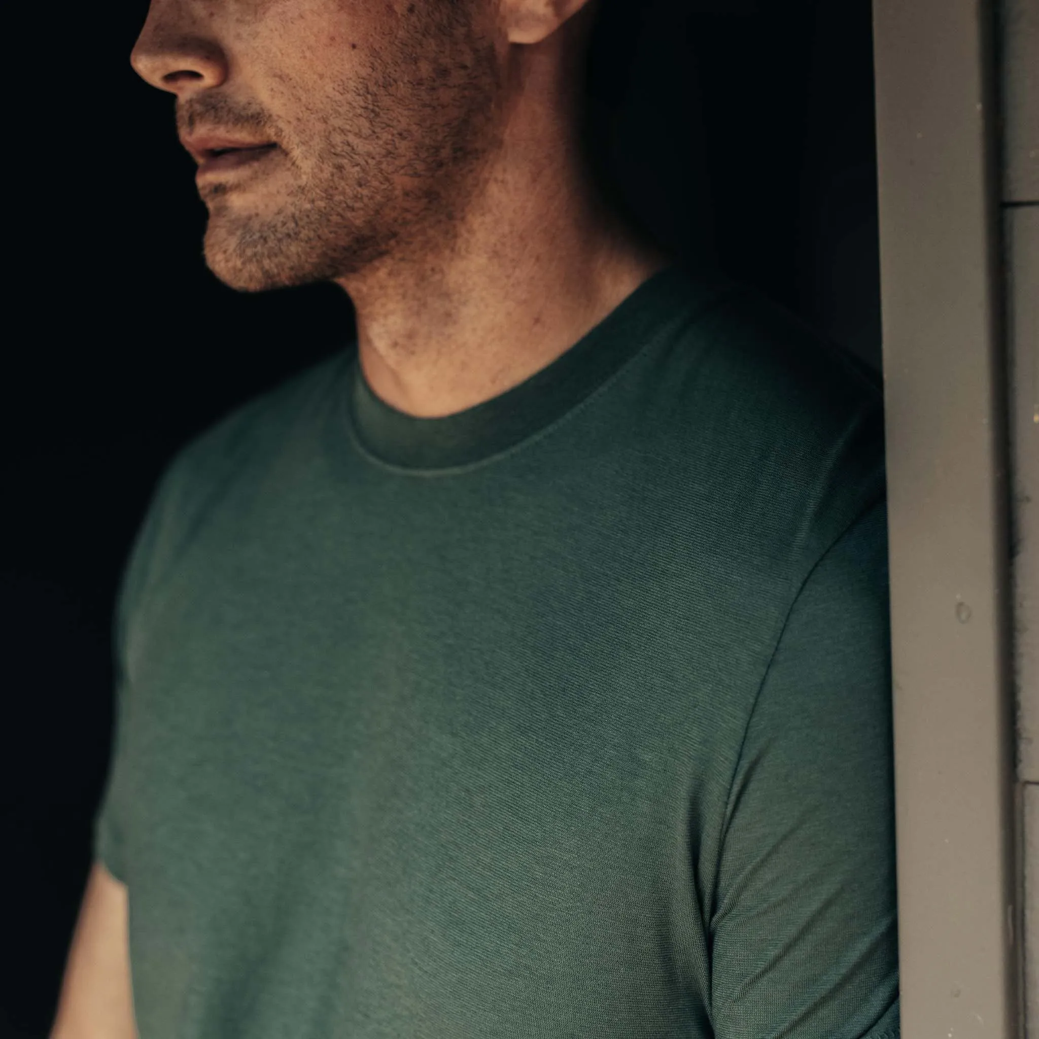 The Cotton Hemp Tee in Pine sold by Taylor Stitch product image thumbnail 3