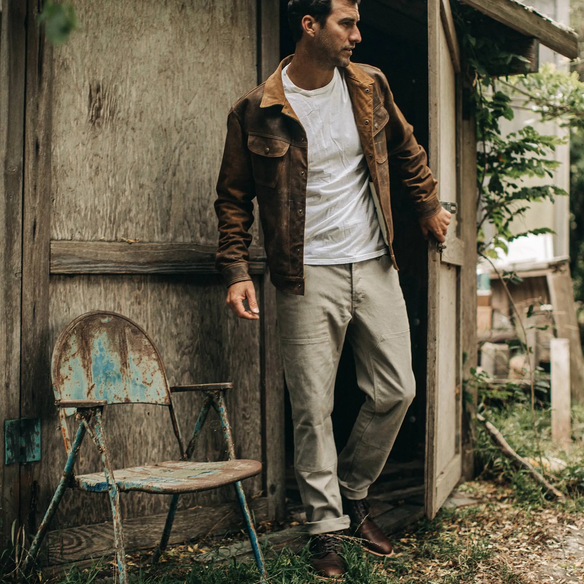 The Chore Pant in Ash Boss Duck sold by Taylor Stitch product image thumbnail 2