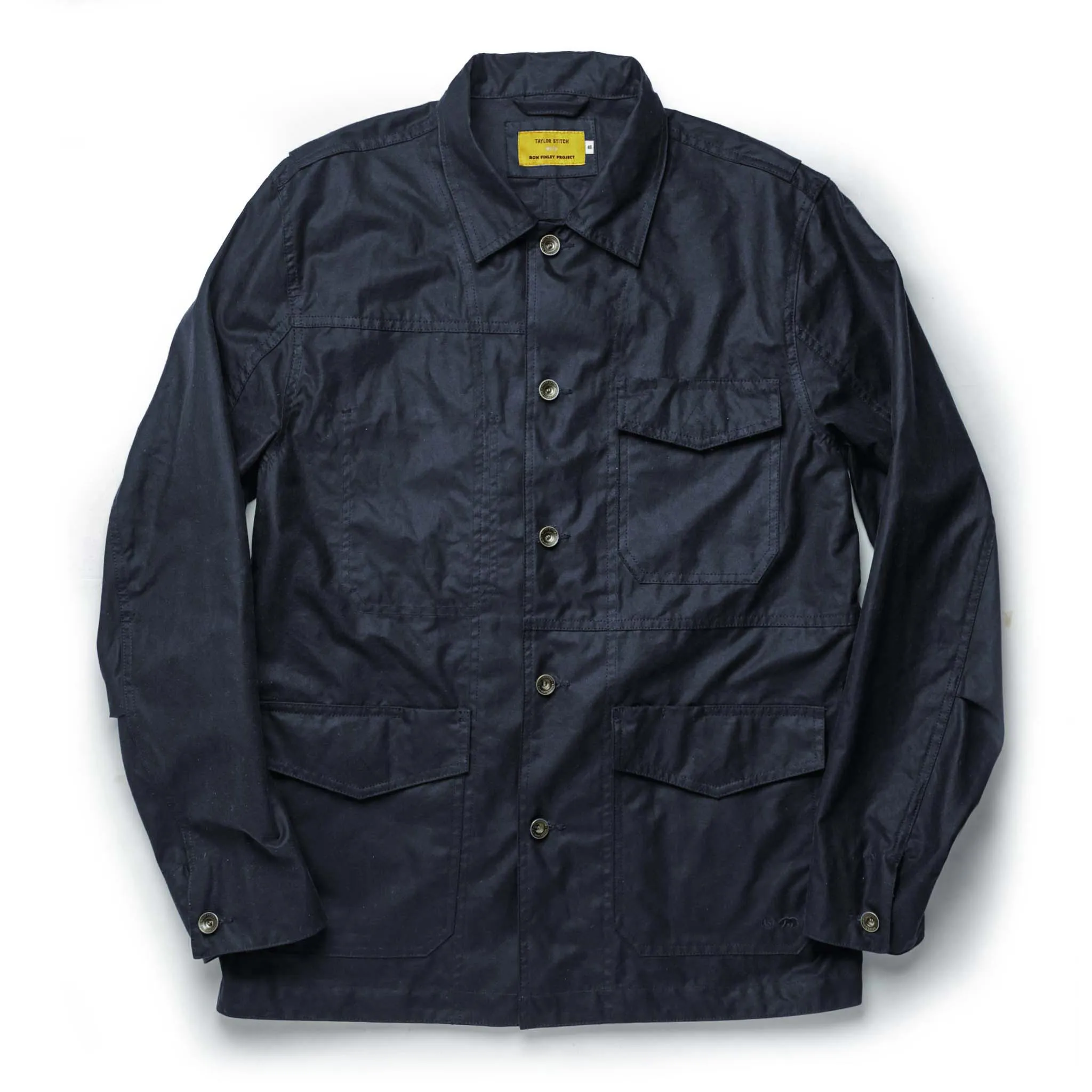 The Task Jacket in Waxed Navy sold by Taylor Stitch