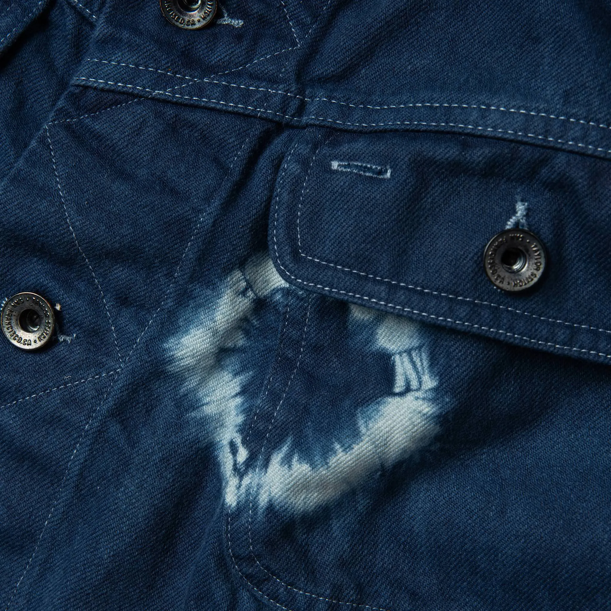 The Long Haul Jacket in Hand-Dyed Indigo sold by Taylor Stitch product image thumbnail 5