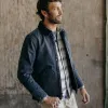 The Workhorse Jacket in Navy Chipped Canvas sold by Taylor Stitch