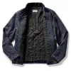 The Workhorse Jacket in Navy Chipped Canvas sold by Taylor Stitch
