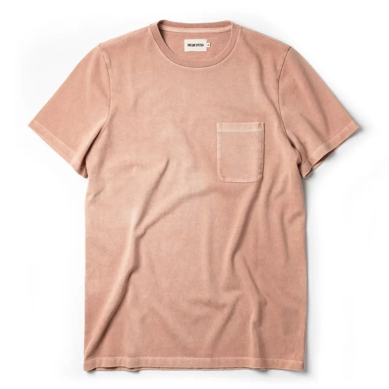 The Heavy Bag Tee in Dusty Rose sold by Taylor Stitch