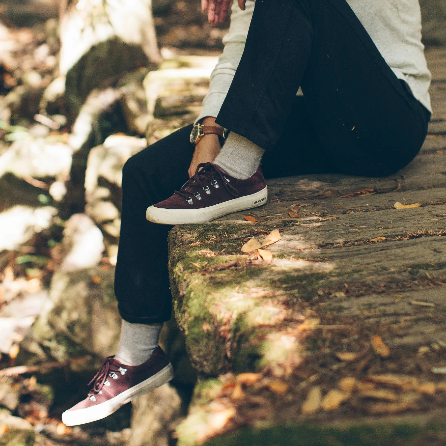 The Yosemite Hiker in Deep Cherry sold by Taylor Stitch product image thumbnail 2