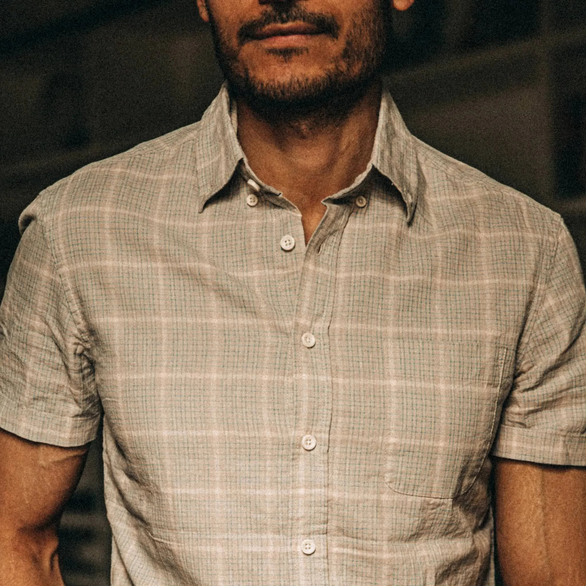 The Short Sleeve Jack in Ash Madras sold by Taylor Stitch product image thumbnail 3