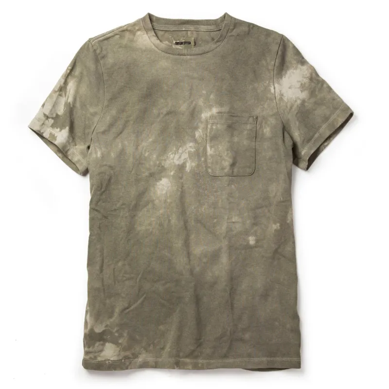 The Botanical Dye Tee in Moss sold by Taylor Stitch