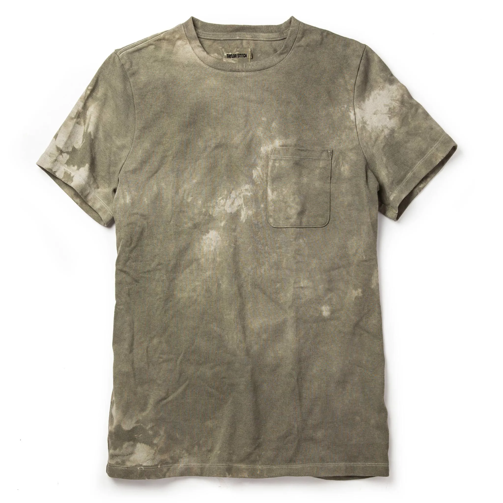 The Botanical Dye Tee in Moss sold by Taylor Stitch