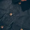 The Long Haul Jacket in Navy Waxed Canvas sold by Taylor Stitch