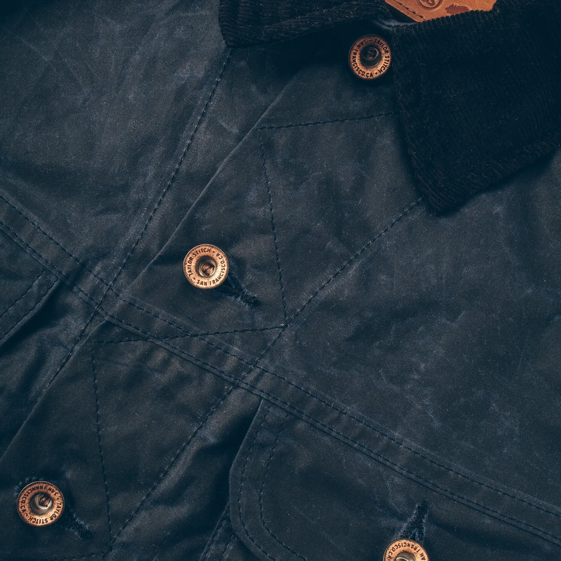 The Long Haul Jacket in Navy Waxed Canvas sold by Taylor Stitch product image thumbnail 5