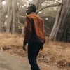 The Bomber Jacket in Tarnished Copper Moleskin sold by Taylor Stitch