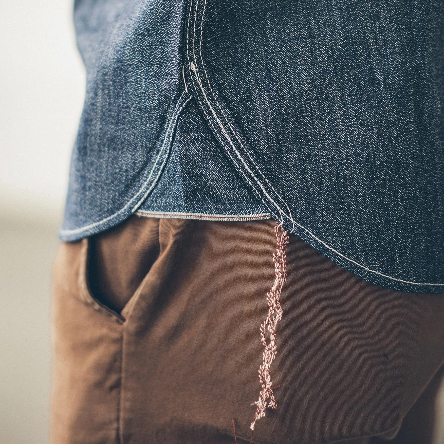 The Utility Shirt in Indigo Salt & Pepper Chambray sold by Taylor Stitch product image thumbnail 4