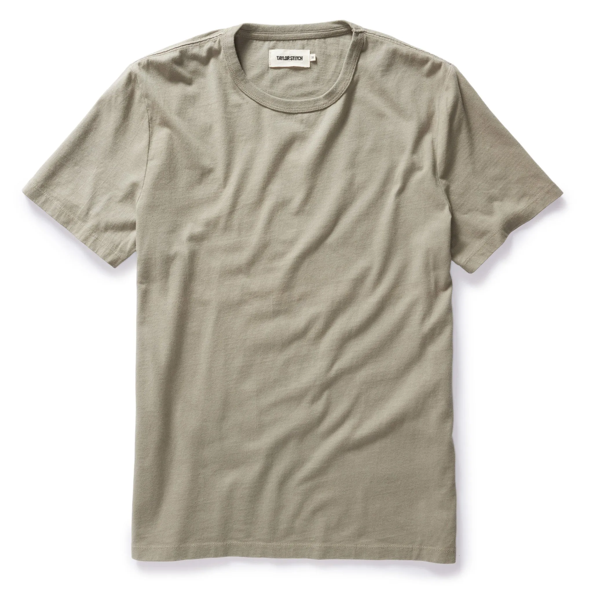 The Organic Cotton Tee in Sage sold by Taylor Stitch
