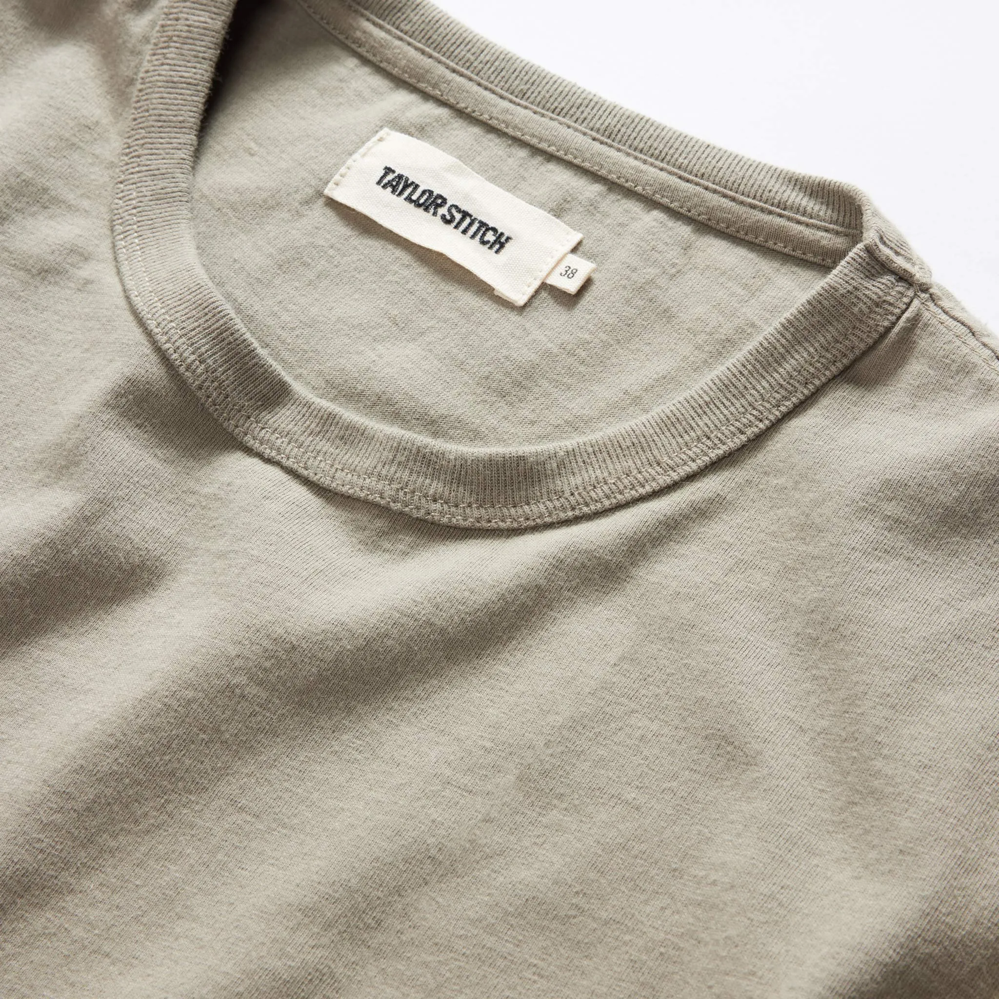 The Organic Cotton Tee in Sage sold by Taylor Stitch product image thumbnail 5
