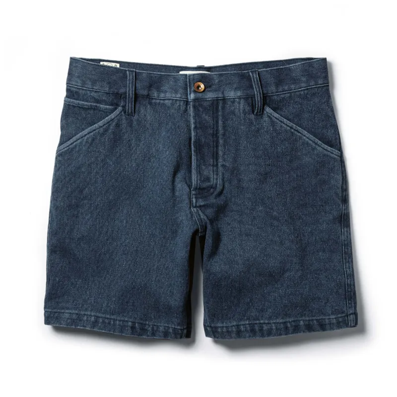 The Camp Short in Indigo Boss Duck sold by Taylor Stitch