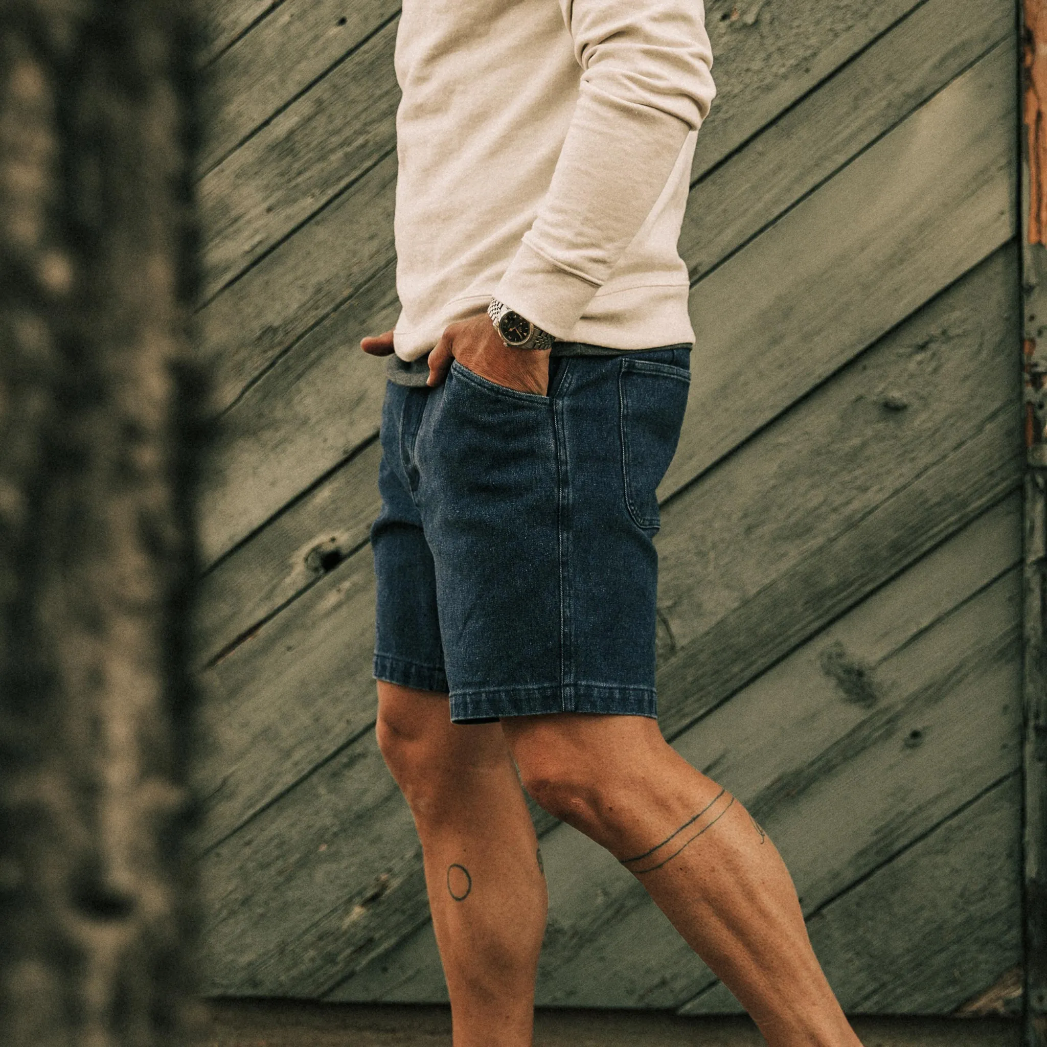 The Camp Short in Indigo Boss Duck sold by Taylor Stitch product image thumbnail 3