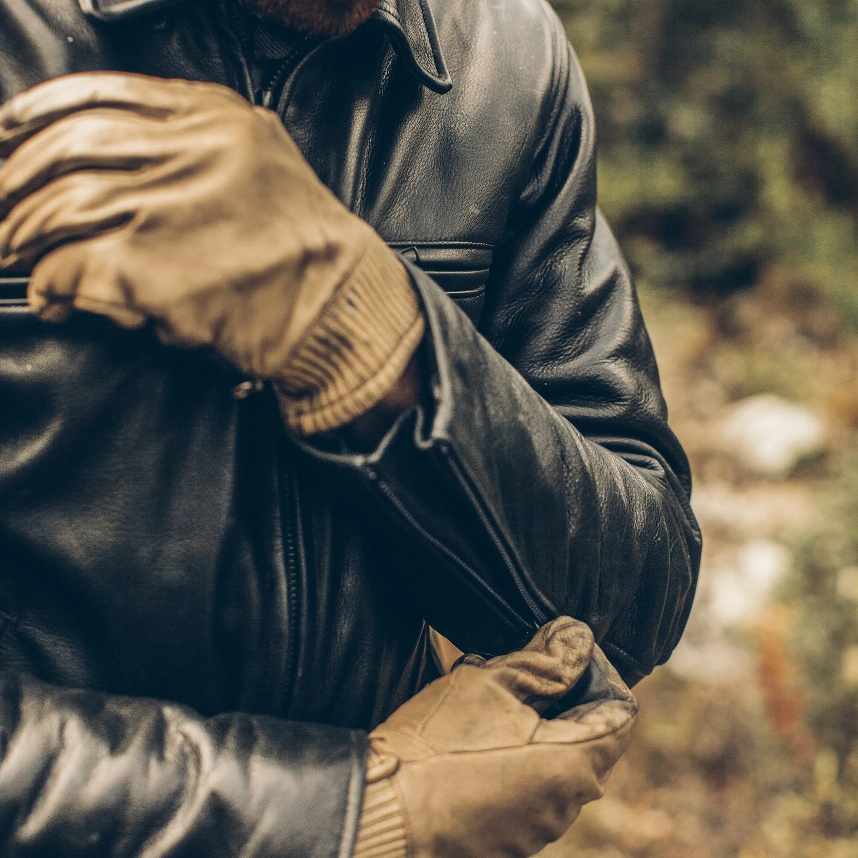 The Moto Jacket in Black sold by Taylor Stitch product image thumbnail 3