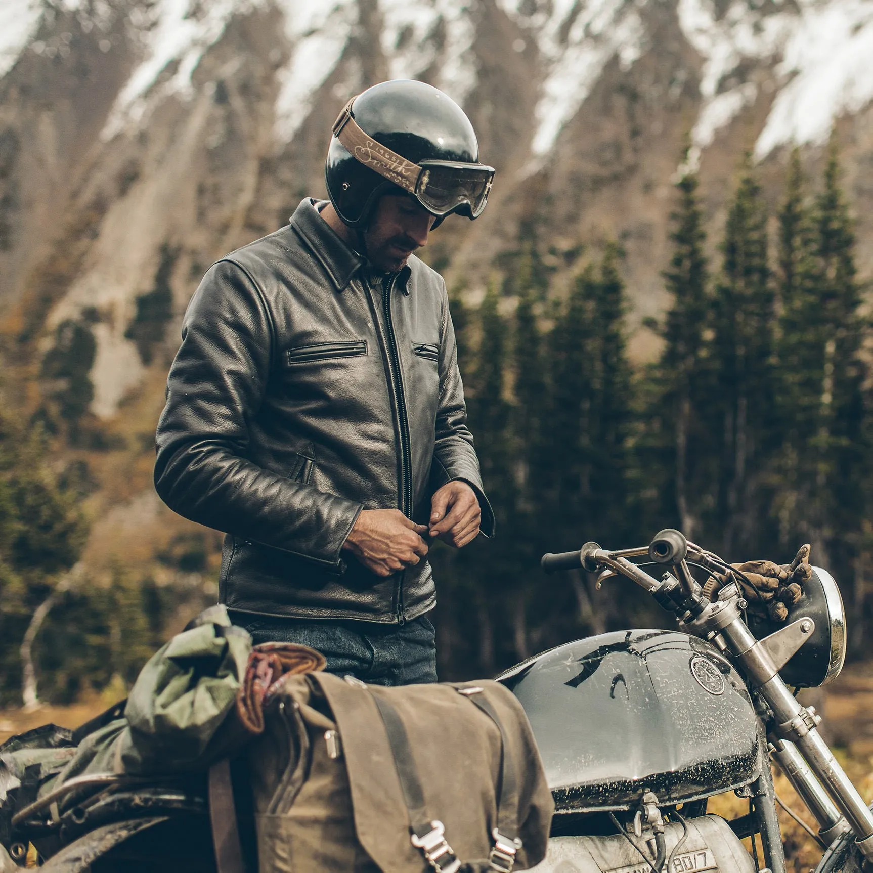 The Moto Jacket in Black sold by Taylor Stitch product image thumbnail 2