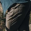 The Camp Pant in Charcoal Reverse Sateen sold by Taylor Stitch