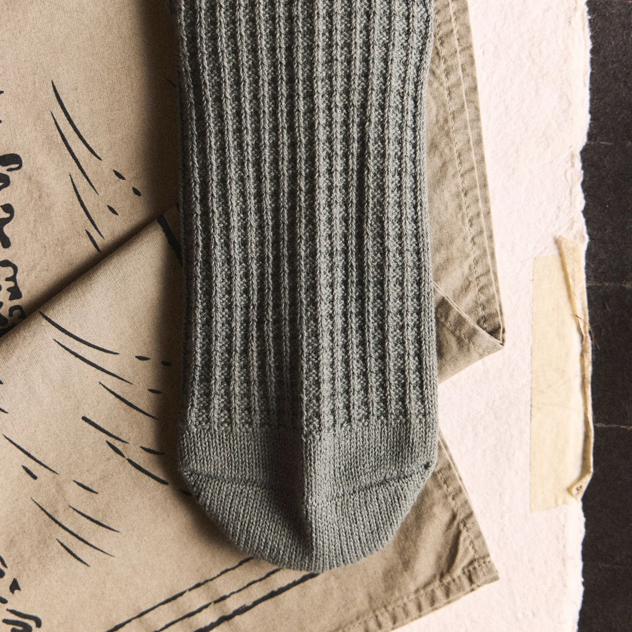The Waffle Sock in Deep Sea sold by Taylor Stitch product image thumbnail 3