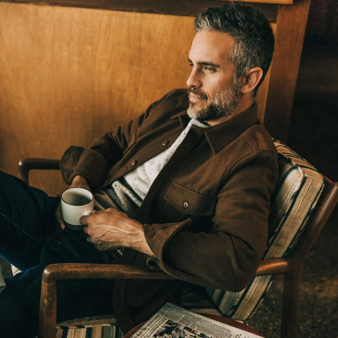 The Maritime Shirt Jacket in Rust sold by Taylor Stitch product image thumbnail 2