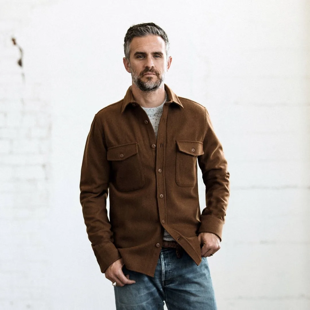 The Maritime Shirt Jacket in Rust sold by Taylor Stitch product image thumbnail 3