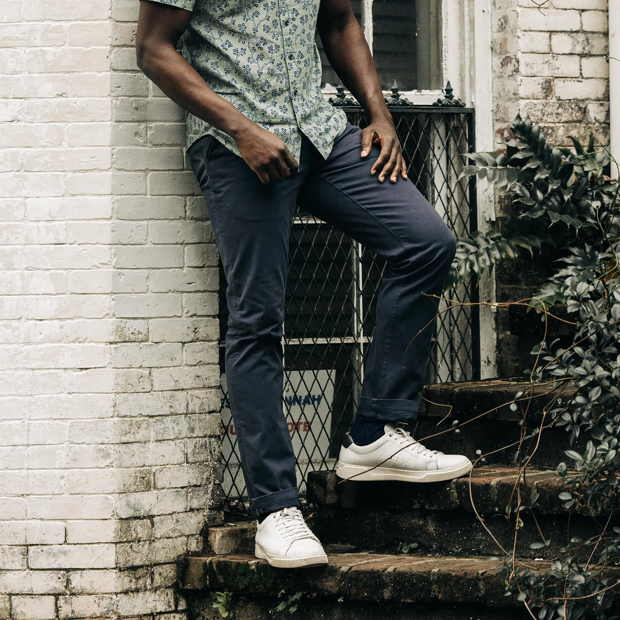 The Democratic Foundation Pant in Organic Marine sold by Taylor Stitch product image thumbnail 2