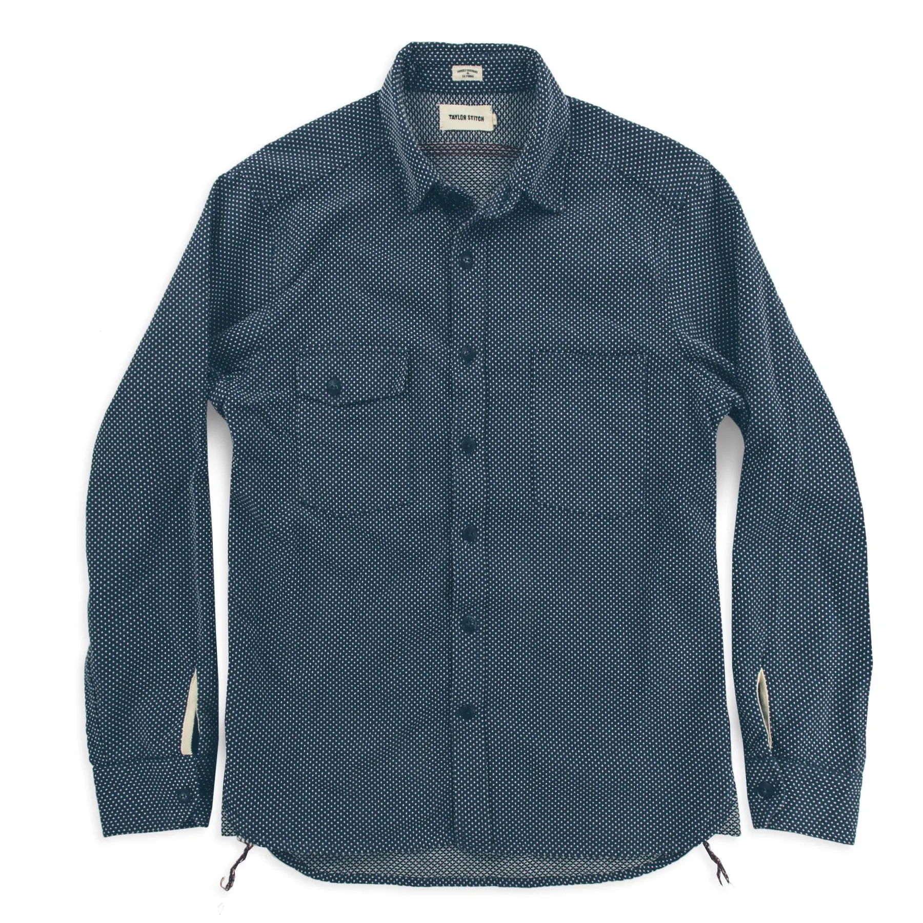 The Utility Shirt in Indigo Cross Jacquard sold by Taylor Stitch product image thumbnail 3