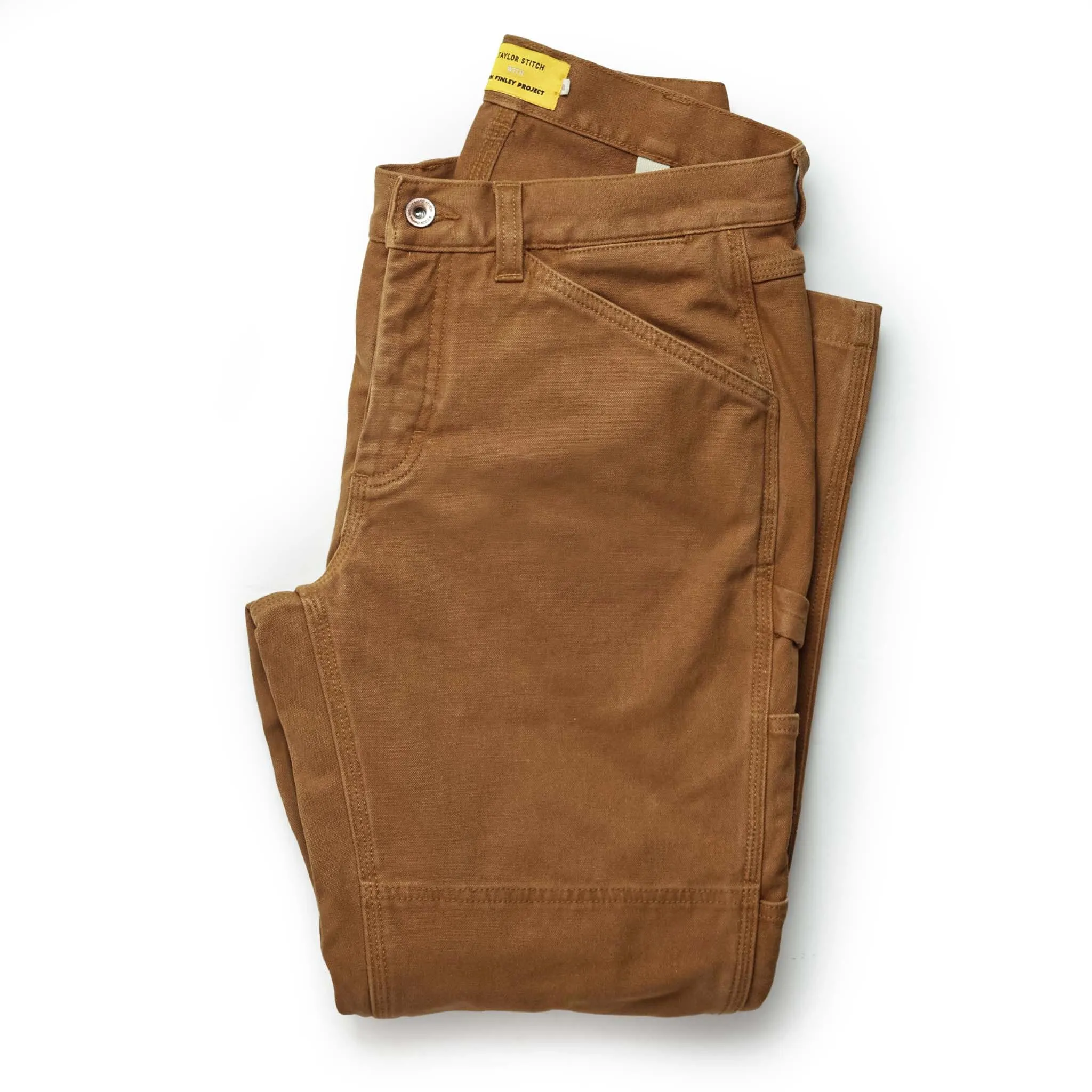 The Carpenter Pant in Cedar Boss Duck sold by Taylor Stitch