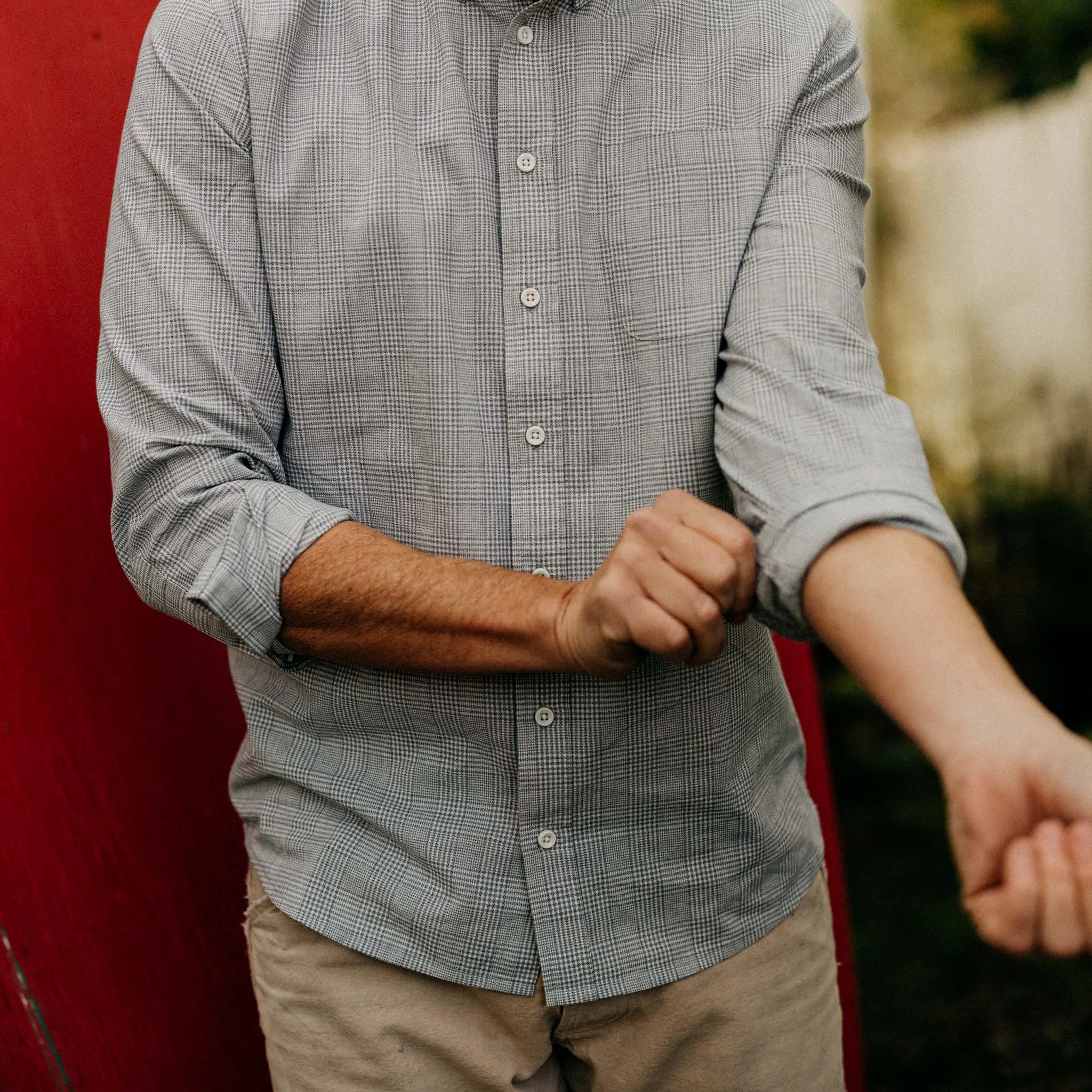 The Jack in Ash Twist Plaid sold by Taylor Stitch product image thumbnail 3