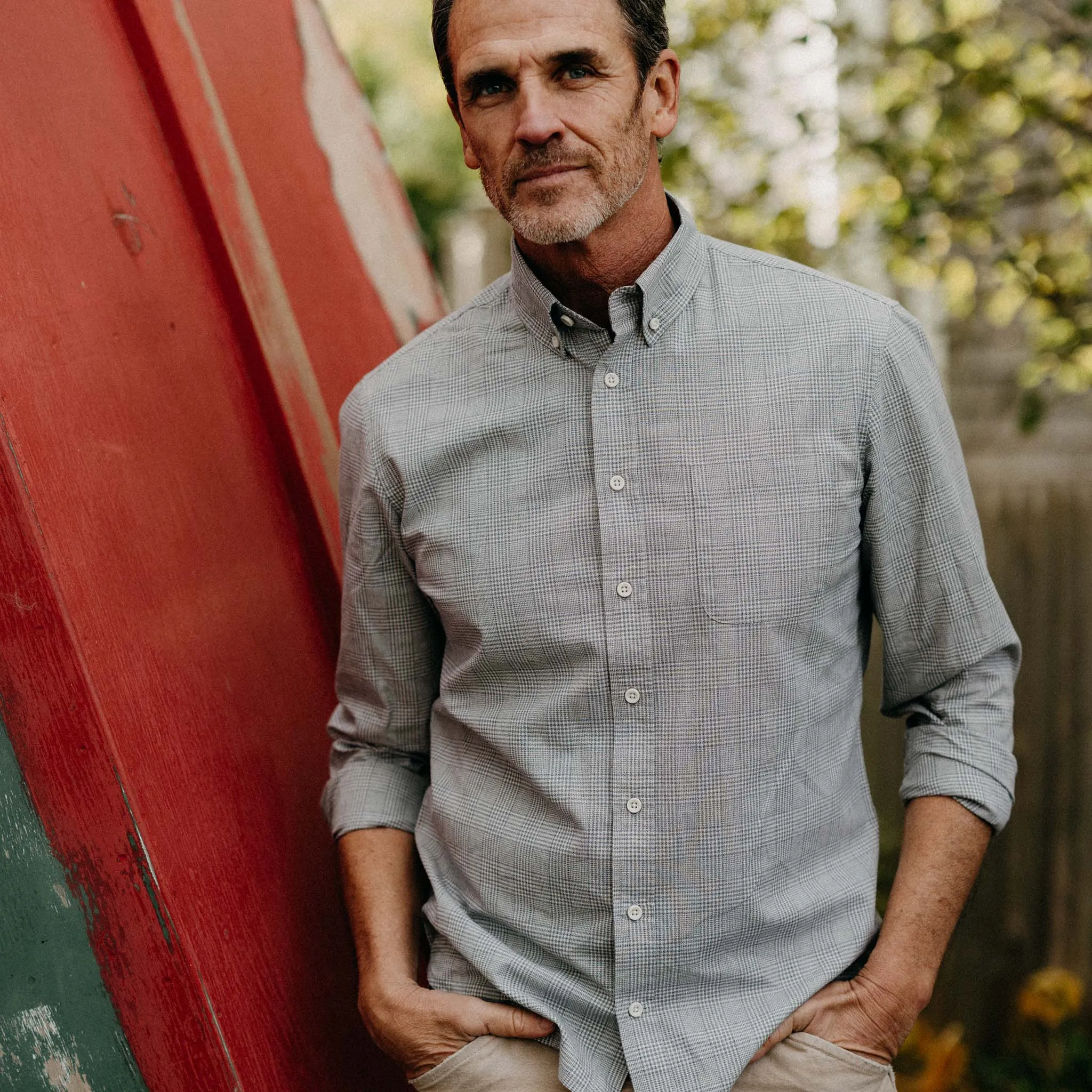 The Jack in Ash Twist Plaid sold by Taylor Stitch product image thumbnail 2