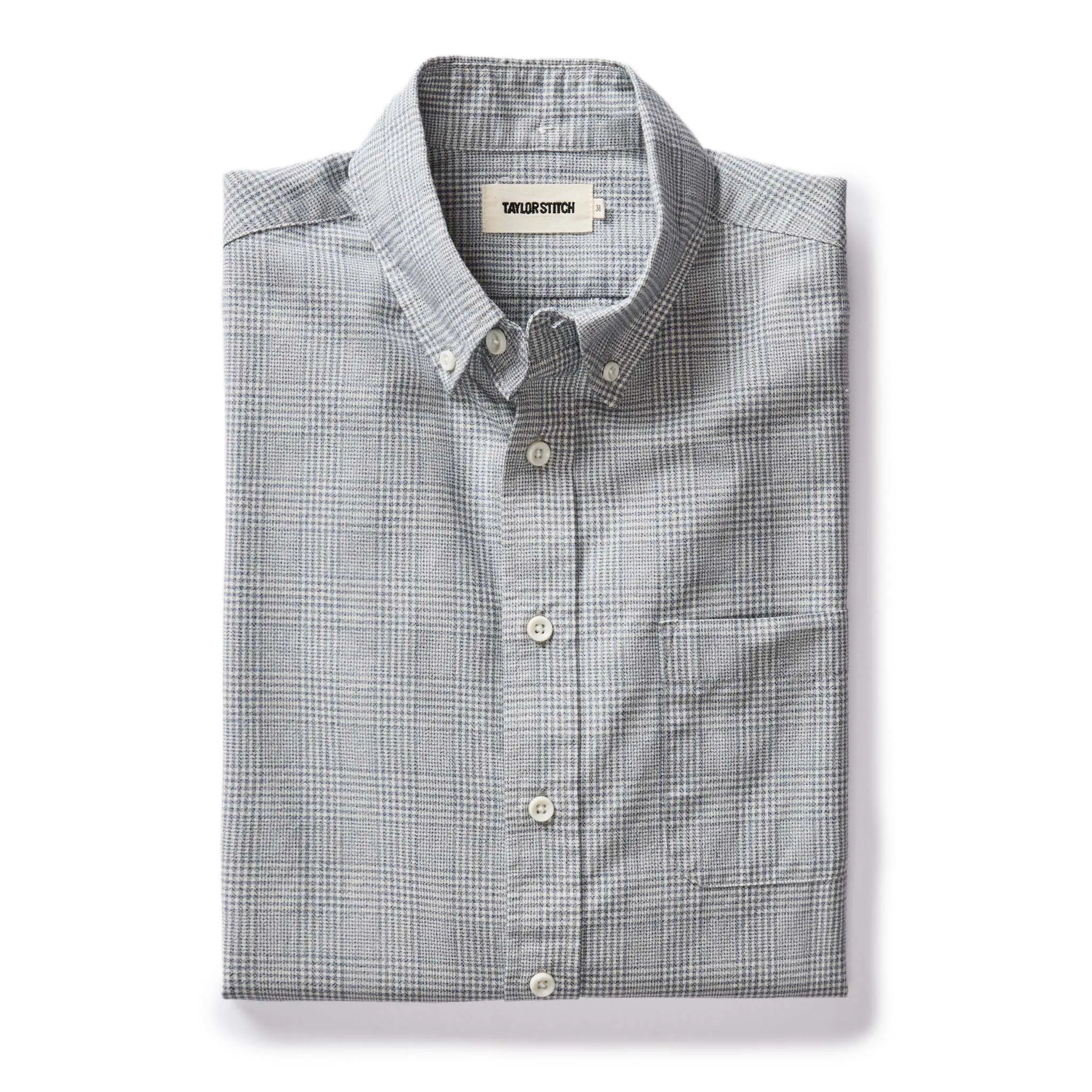 The Jack in Ash Twist Plaid sold by Taylor Stitch