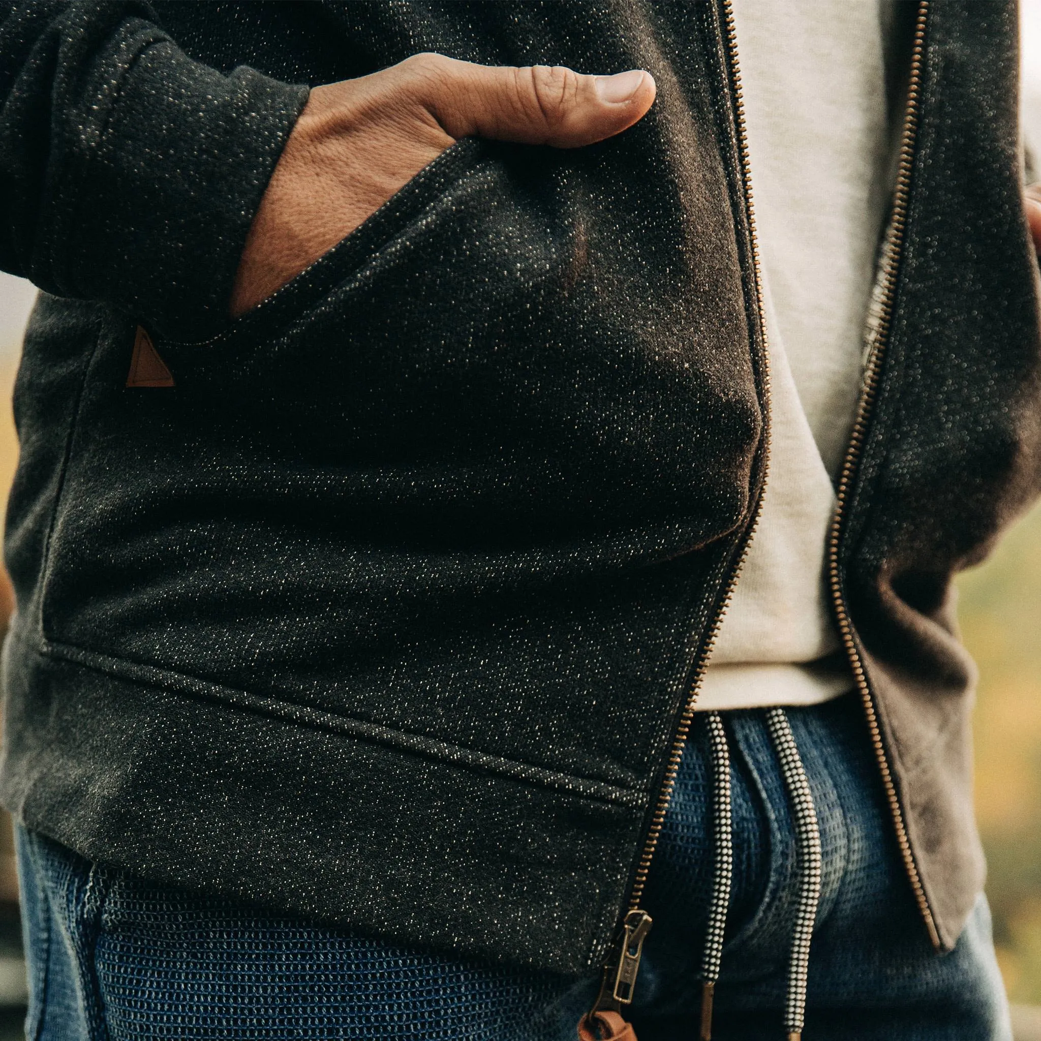 The Après Hoodie in Coal sold by Taylor Stitch product image thumbnail 4