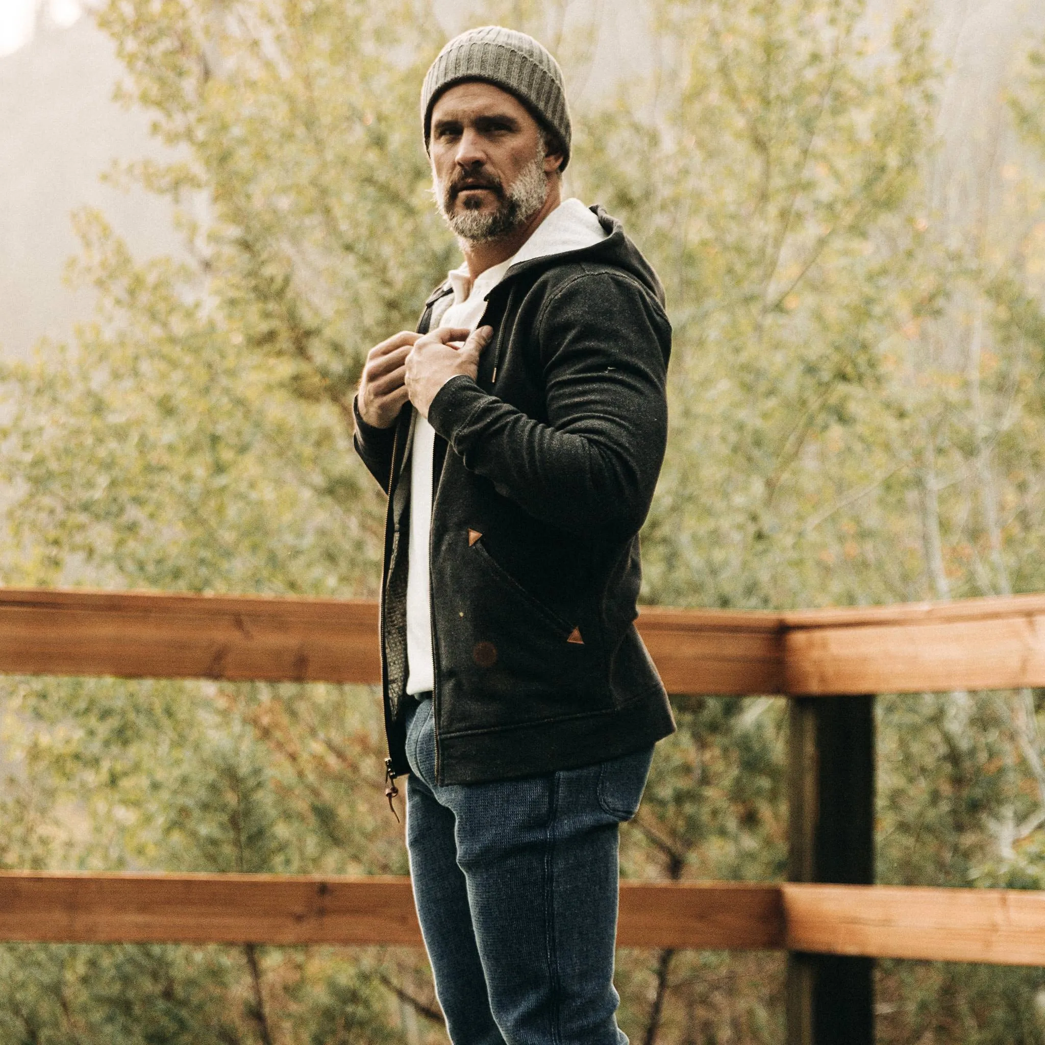 The Après Hoodie in Coal sold by Taylor Stitch product image thumbnail 3