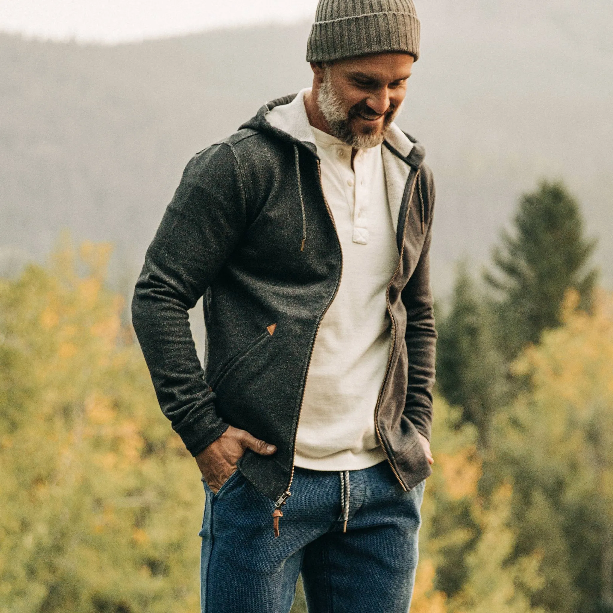 The Après Hoodie in Coal sold by Taylor Stitch product image thumbnail 2