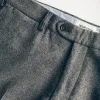 The Telegraph Trouser in Grey Wool sold by Taylor Stitch