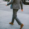 The Telegraph Trouser in Grey Wool sold by Taylor Stitch
