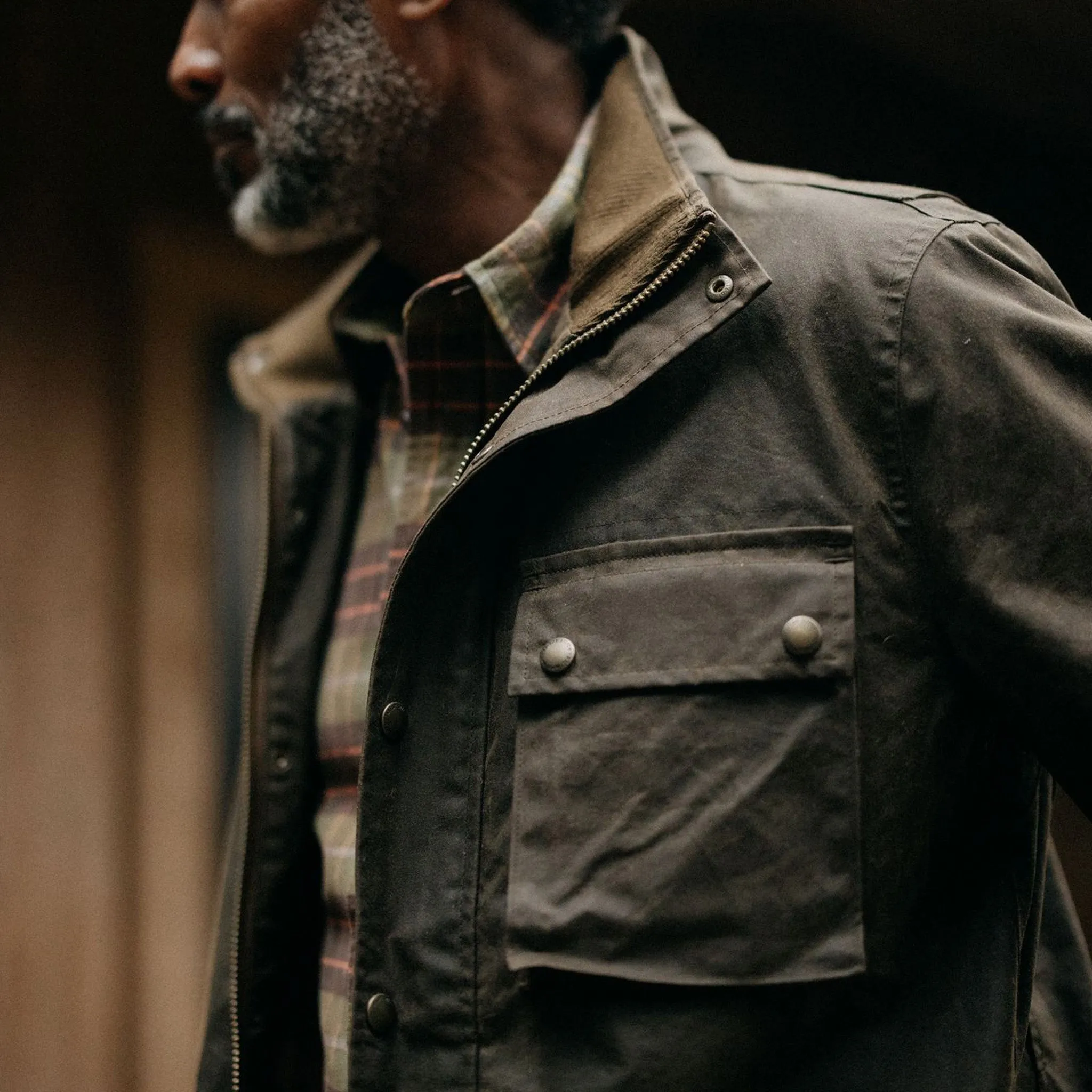 The Clutch Jacket in Soil Waxed Canvas sold by Taylor Stitch product image thumbnail 3