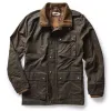 The Clutch Jacket in Soil Waxed Canvas sold by Taylor Stitch