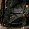 The Clutch Jacket in Soil Waxed Canvas sold by Taylor Stitch