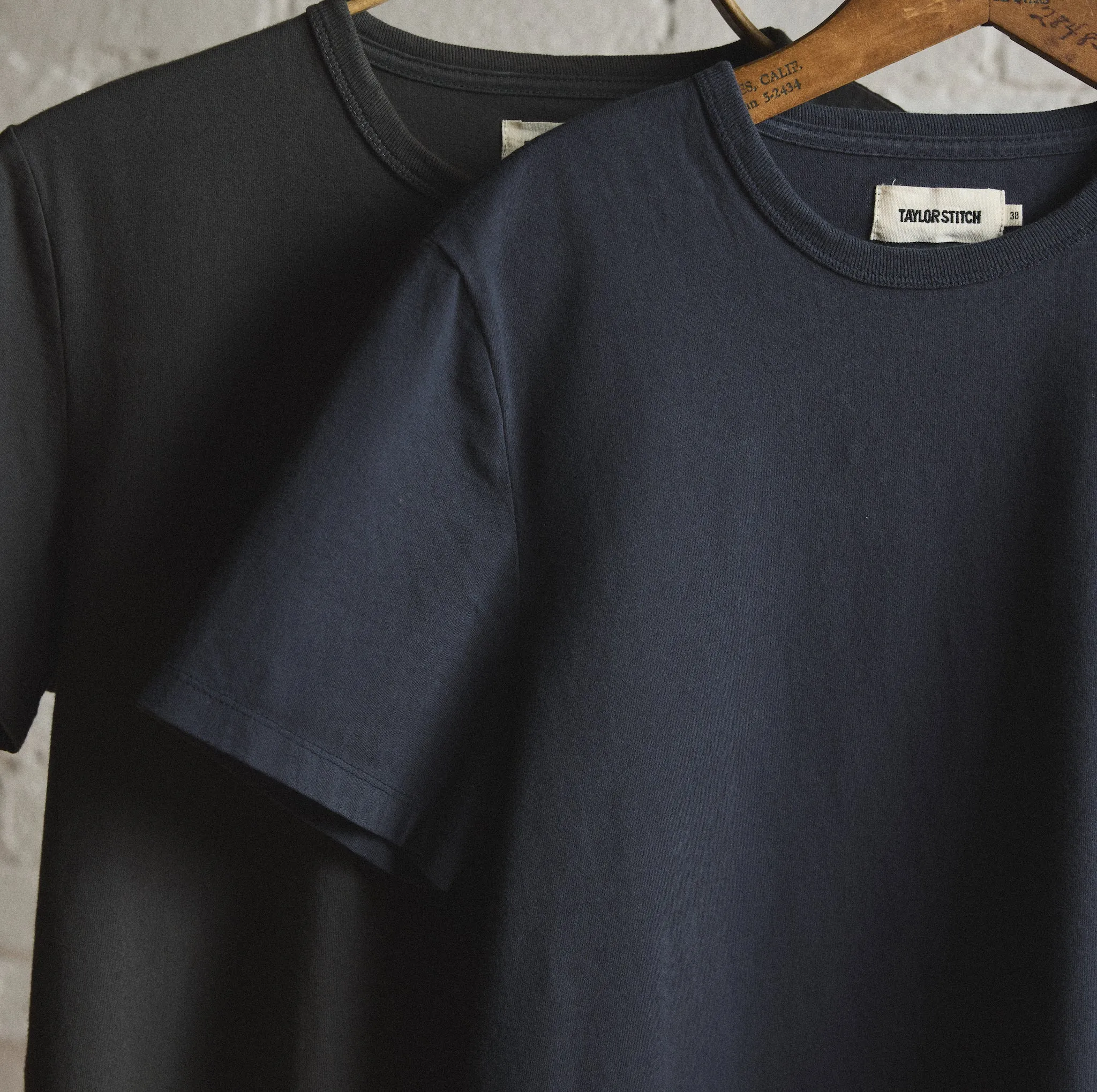 The Organic Cotton Tee in Navy sold by Taylor Stitch product image thumbnail 5