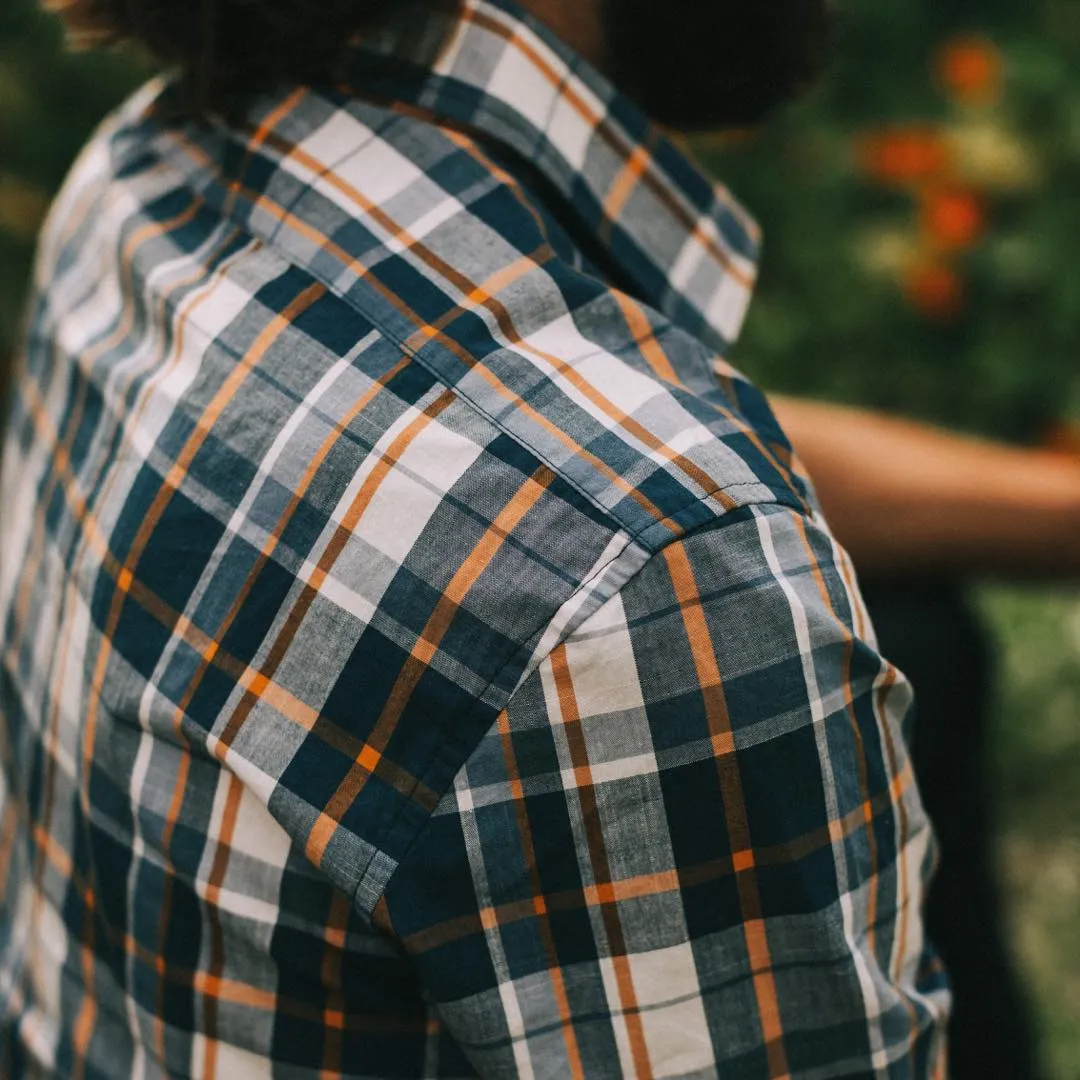 The Short Sleeve California in Blue Madras sold by Taylor Stitch product image thumbnail 3