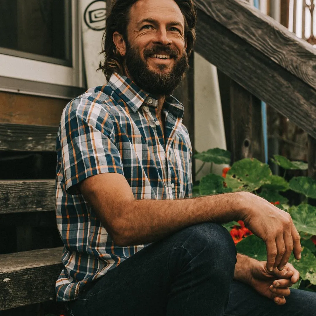 The Short Sleeve California in Blue Madras sold by Taylor Stitch product image thumbnail 4