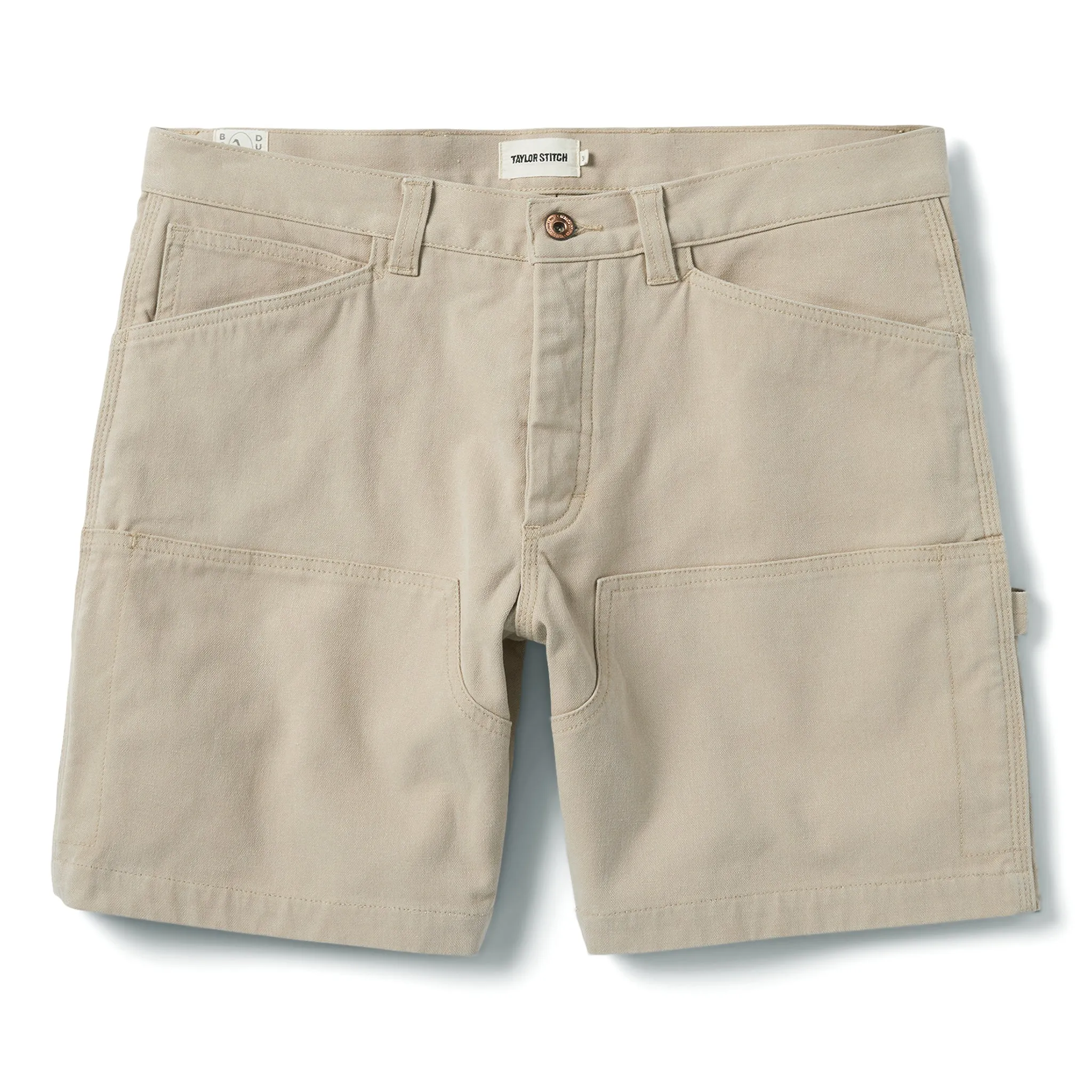 The Shaper Short in Sand Boss Duck sold by Taylor Stitch
