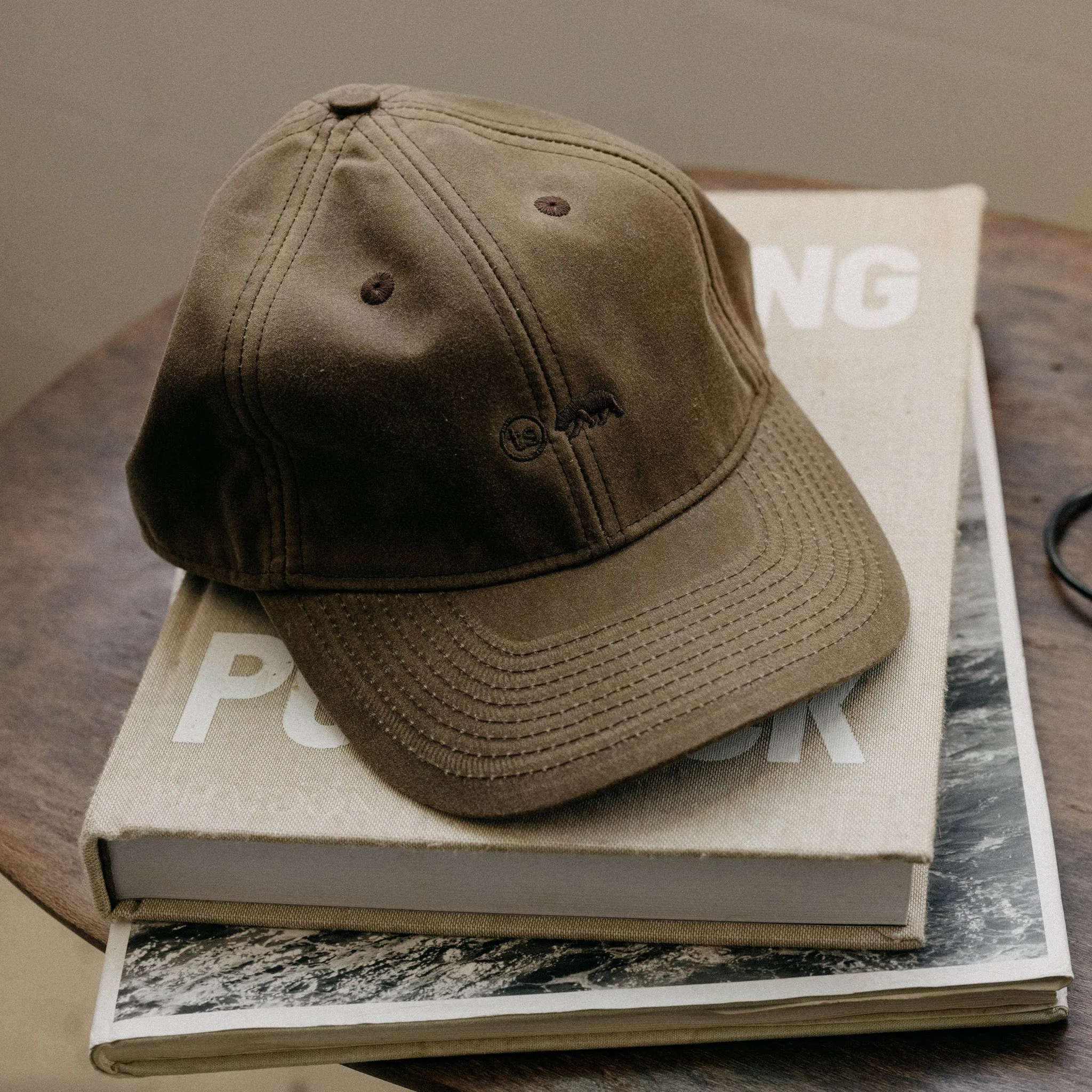 The Ball Cap in Soil Waxed Canvas sold by Taylor Stitch product image thumbnail 3
