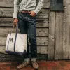 The Democratic Jean in Organic Selvage sold by Taylor Stitch