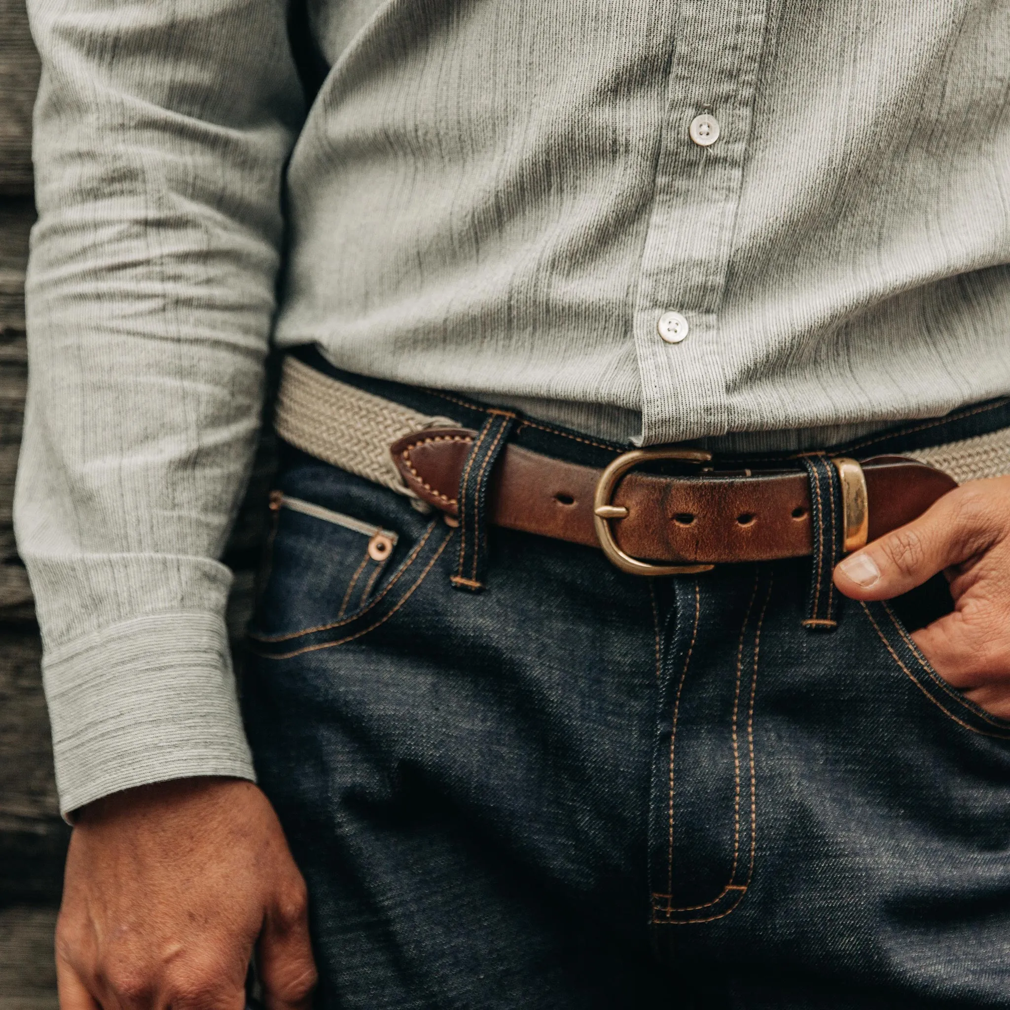 The Democratic Jean in Organic Selvage sold by Taylor Stitch product image thumbnail 3