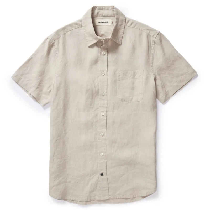 The Short Sleeve California in Sage Hemp sold by Taylor Stitch