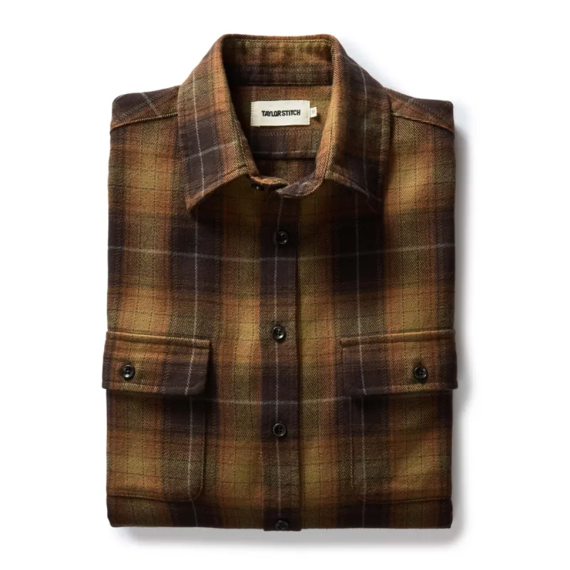 The Yosemite Shirt in Bonfire Plaid sold by Taylor Stitch