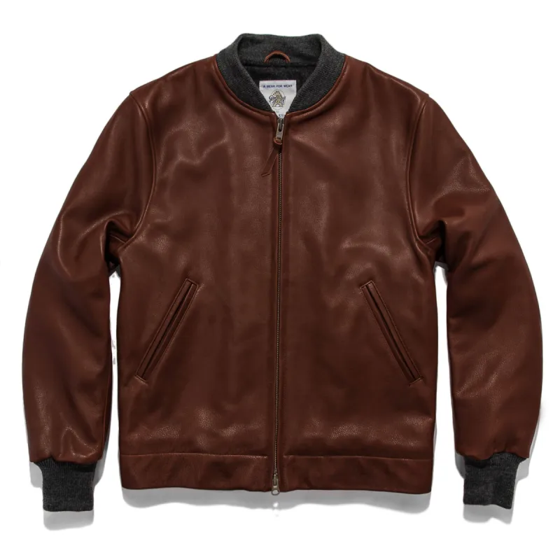 The Presidio Jacket in Cognac sold by Taylor Stitch