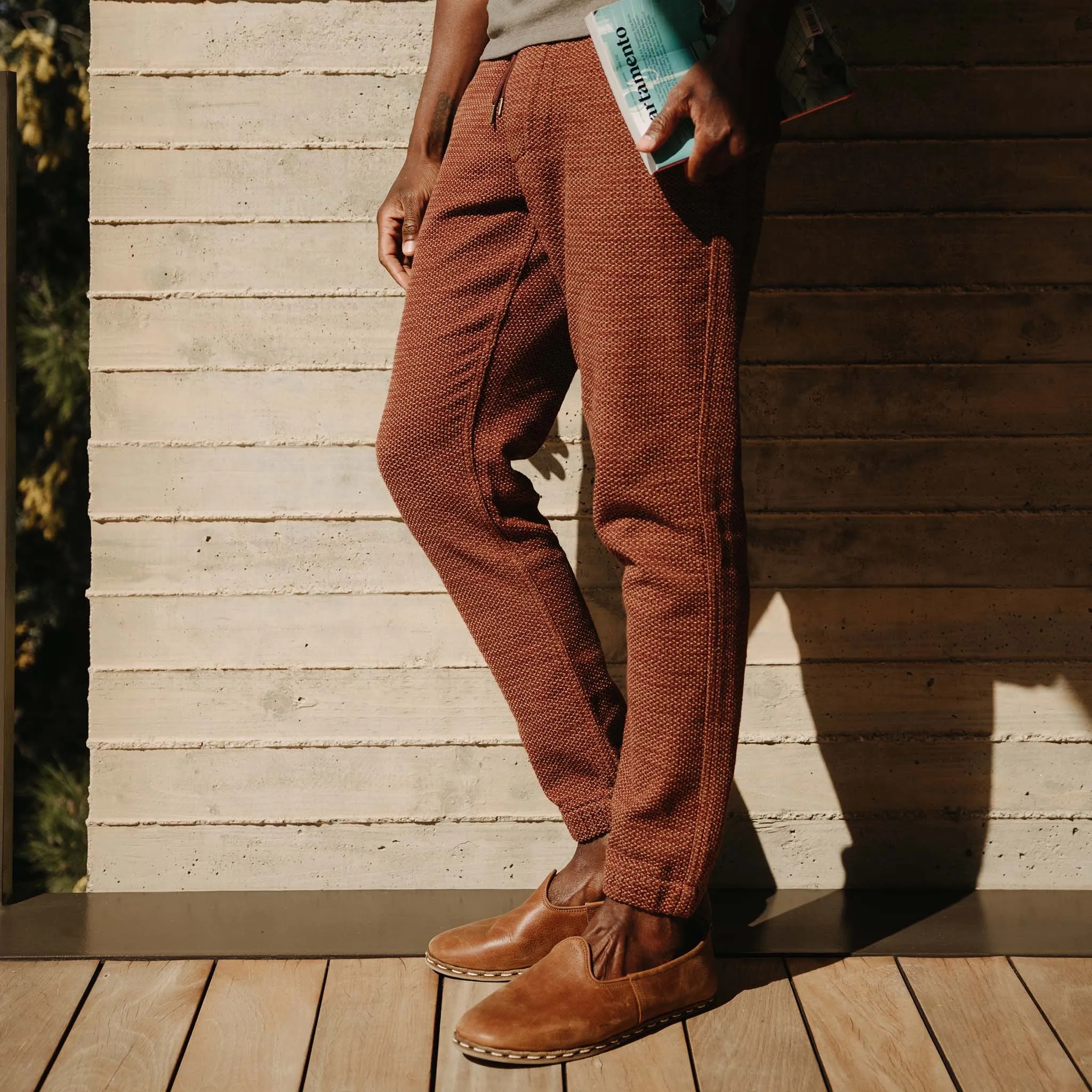 The Apres Pant in Black Cherry Sashiko sold by Taylor Stitch product image thumbnail 2